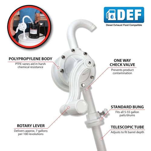 Performance Tool W54285 DEF (Diesel Exhaust Fluid) Rotary Barrel Pump for 55 Gallon Drums - Image 2