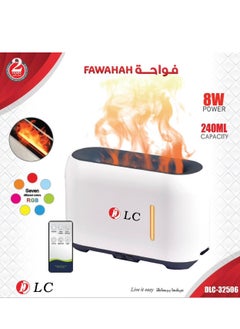 Scent and air freshener with vapor on fire