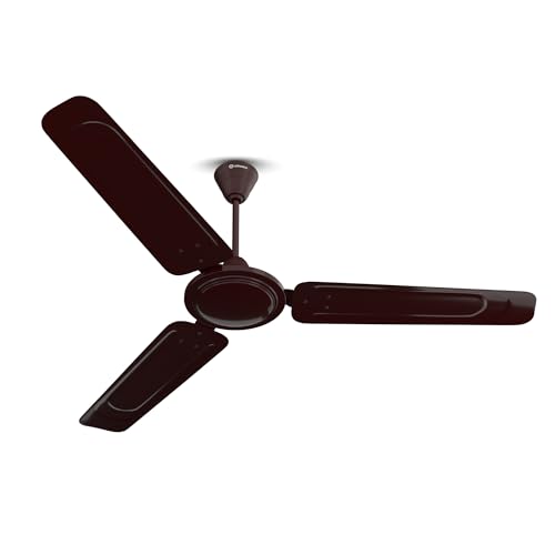 LEDVANCE Windy Ceiling Fan 1200mm | 400 RPM Speed | Low Power Consumption | Higher Air Delivery | BEE Star Rated | Heavy Motor | Suitable for Room, Schools & Offices | 2 Year Warranty - Brown - Image 1