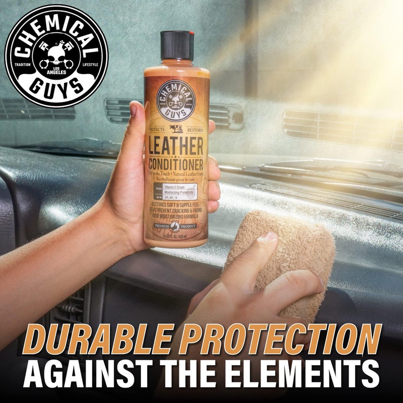 Chemical Guys Leather Cleaner and Conditioner Kit - 2 Bottles (4 oz Each), Car Cleaner and Conditioner, Safely Cleans & Conditions Leather Car Interiors, Furniture, Shoes, Boots, Bags, Apparel & More - Image 3