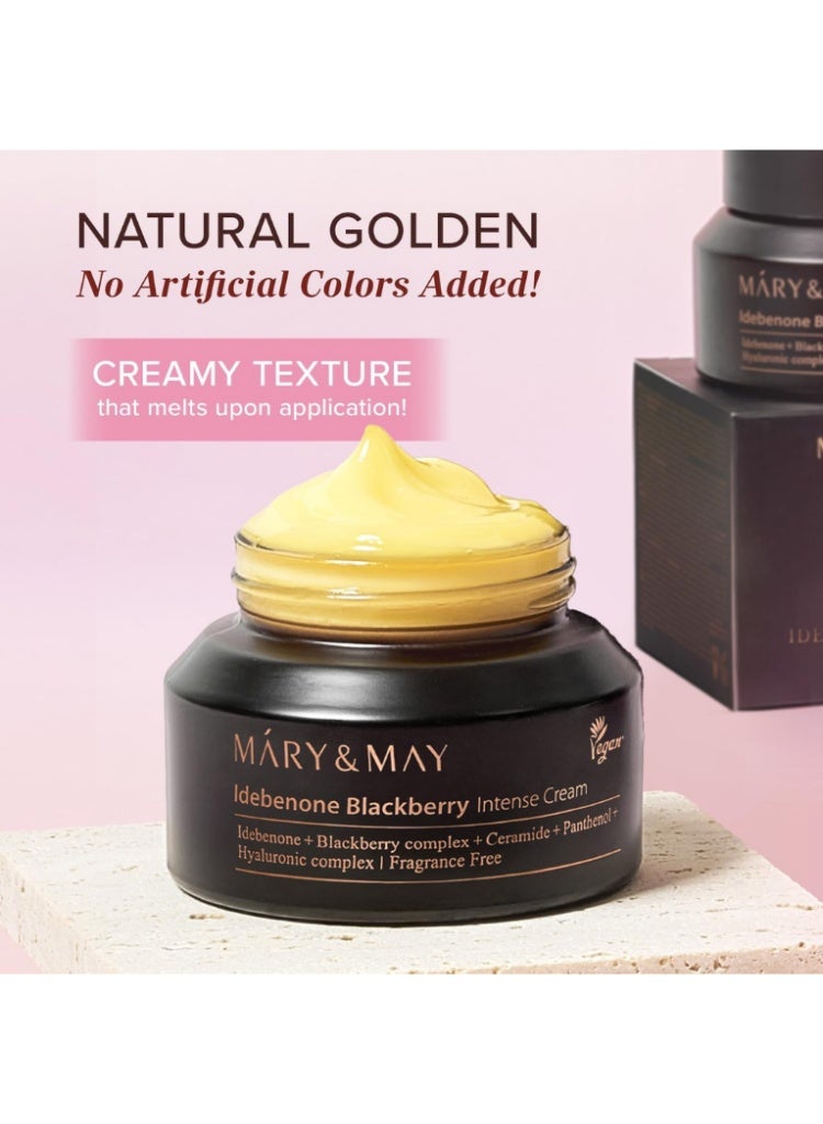 Mary & May  كريم ماري آند ماي إيديبينون بلاك بيري المكثف لإصلاح البشرة بعمق وترطيبها ضد الشيخوخة - Image 5