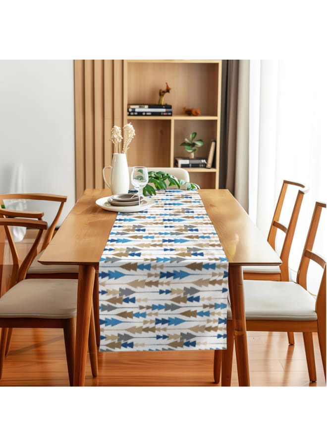 Intex Curtains House Sofia Elegance Table Runner – Luxurious Linen Velvet Fabric – Stylish Rectangular Design For Dining Tables, Living Room Tables , And Special Occasions  - Image 2
