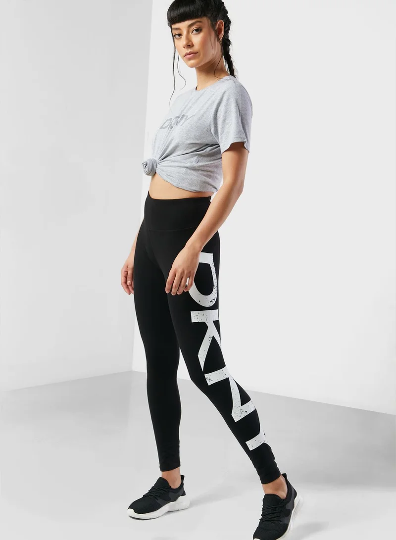 DKNY High Waist Logo Leggings