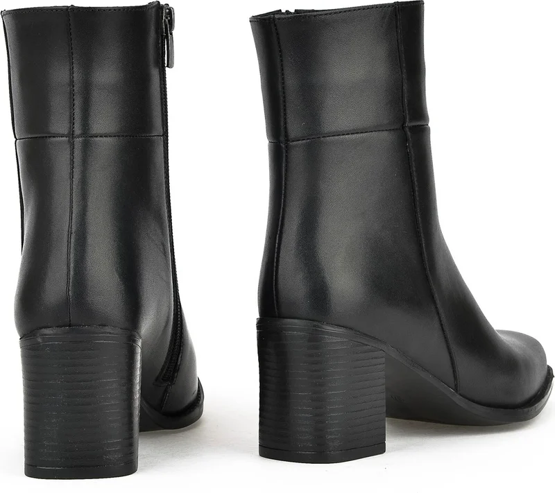Ziya , Women's Genuine Leather Boots 13319Z66350 Black
