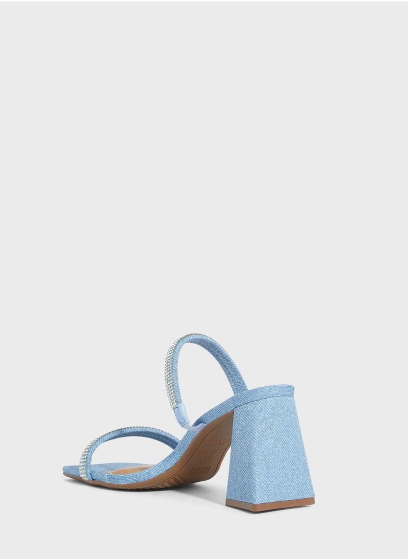 VIZZANO Block Heel Sandals for Women – Stylish Ladies Heels Sandals for Everyday Wear - Image 3