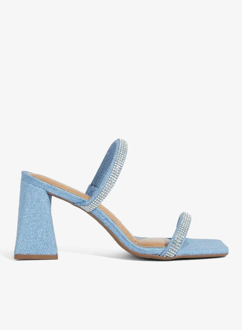 VIZZANO Block Heel Sandals for Women – Stylish Ladies Heels Sandals for Everyday Wear