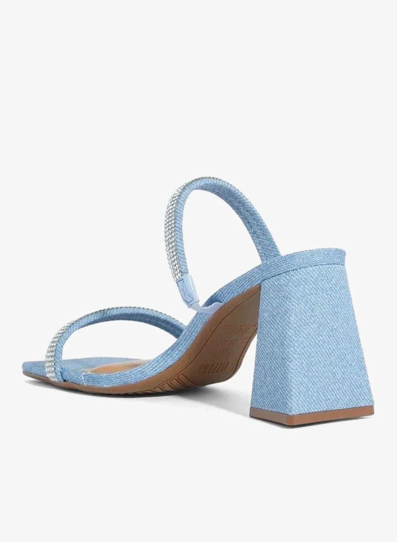 VIZZANO Jeans Block Heel Sandals for Women – Stylish Ladies Heels Sandals for Everyday Wear for Women | Best Price UAE