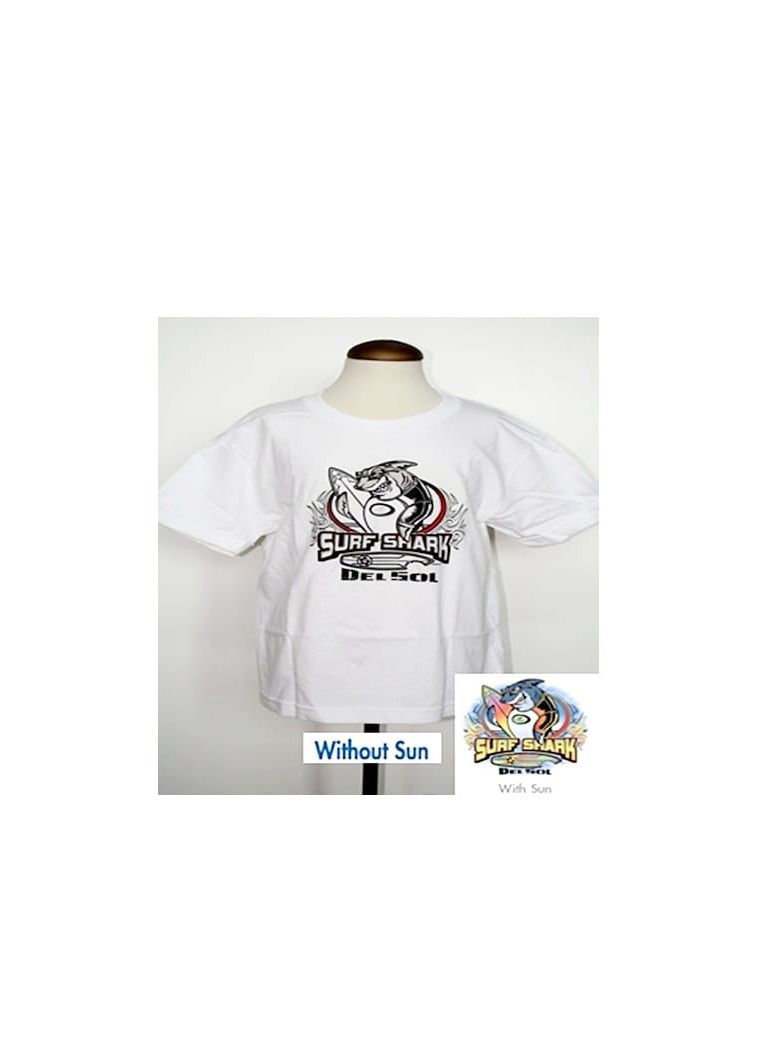 Del Sol Color Change Kids' T-Shirt  Delsol  Color Change Surf Shark - Image 1