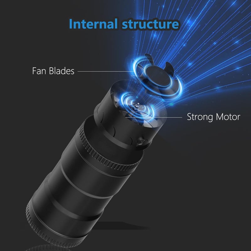 Hon&Guan 6 Inch Inline Duct Fan with Upgrade Controller - 345 CFM Airflow with 19.2W Ultra-Low Power and Low Noise - Image 4