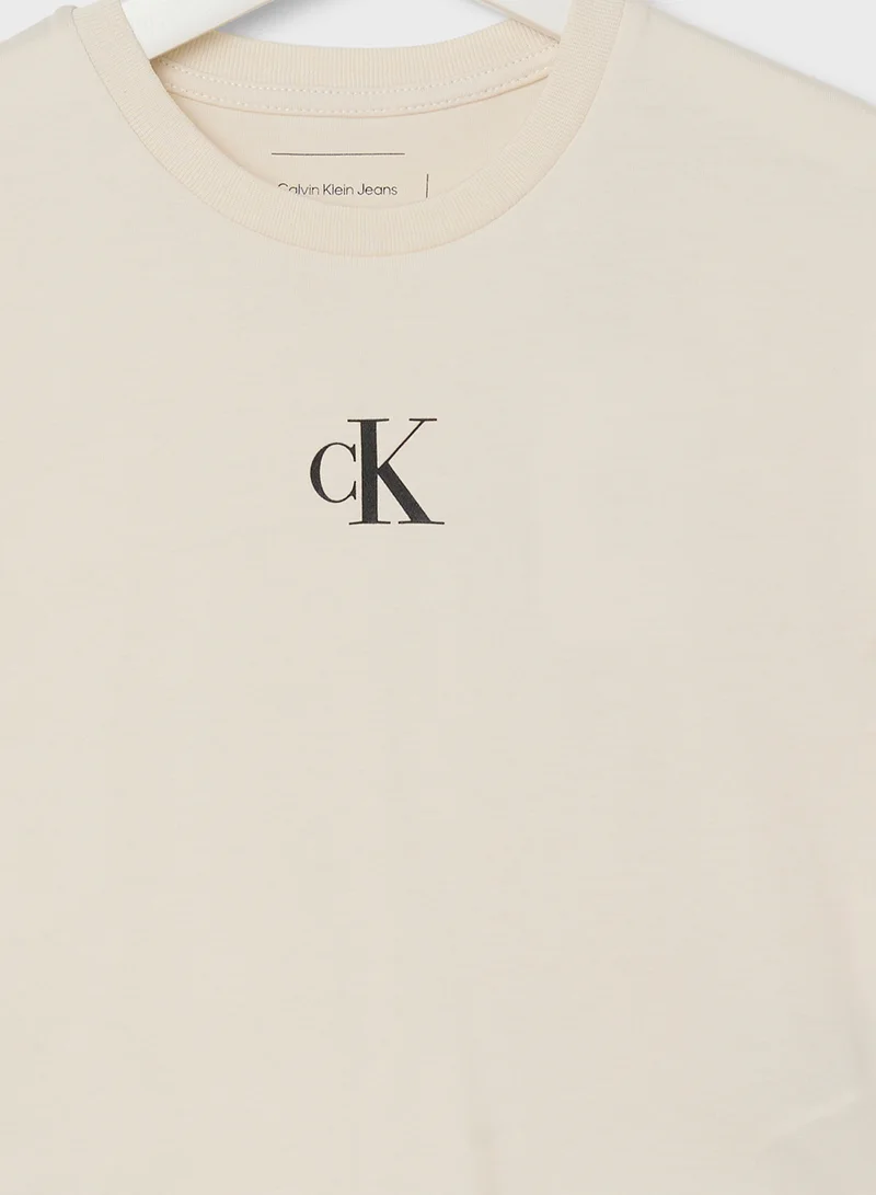 كالفن كلاين جينز Kids Logo Boxy T-Shirt