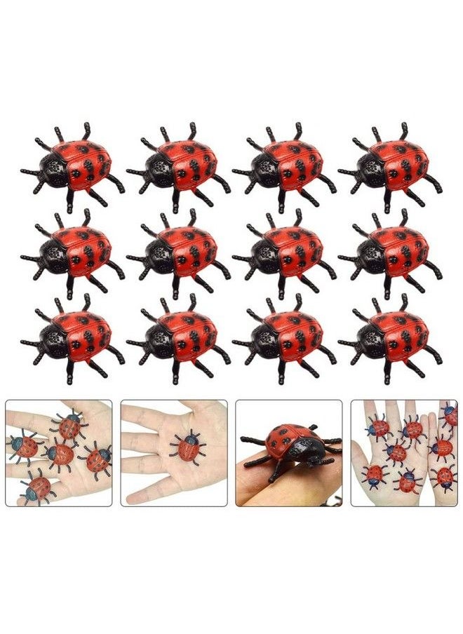 NUOBESTY 30 Pieces Fake Ladybug Figurines Lifelike Ladybug Models For Halloween Tricky Prank Props Party Favors For Kids …  - Image 3