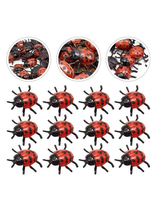 NUOBESTY 30 Pieces Fake Ladybug Figurines Lifelike Ladybug Models For Halloween Tricky Prank Props Party Favors For Kids …  - Image 4