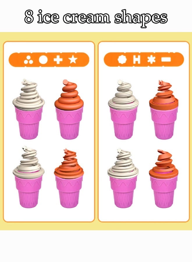 31 PCS Ice Cream Maker Machine Dough Set 6 colors of plasticine Playdough Accessories Kit Ice Cream Maker Play Set for Girls Boys - Image 3