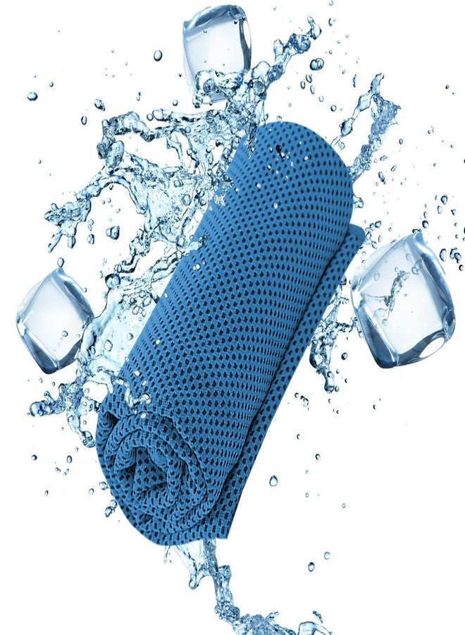 GROB Cooling Towel(Pack of 2) | Sweat Absorbent Anti-Microbial Towel | Perfect Towel for Fitness, Workout, Yoga, Gym, Cycling, Running | Smart Living Product - Image 1
