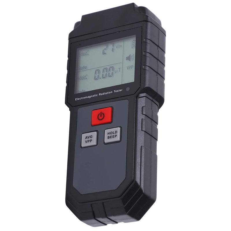 ET825 Radiation Tester with Sound Light Alarm Data Lock and HD LCD Display Black - Image 4