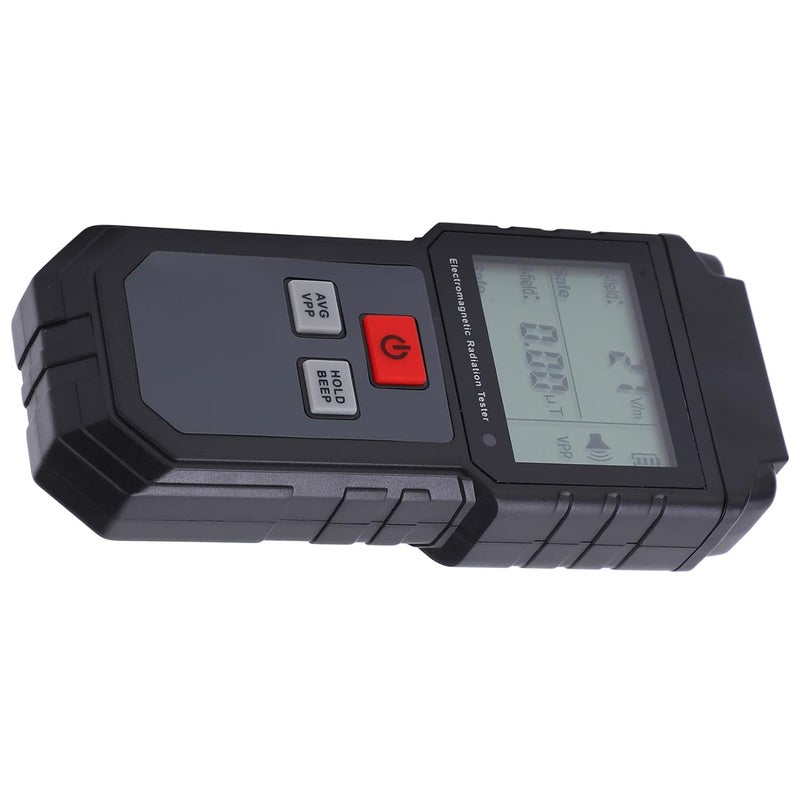 ET825 Radiation Tester with Sound Light Alarm Data Lock and HD LCD Display Black - Image 1
