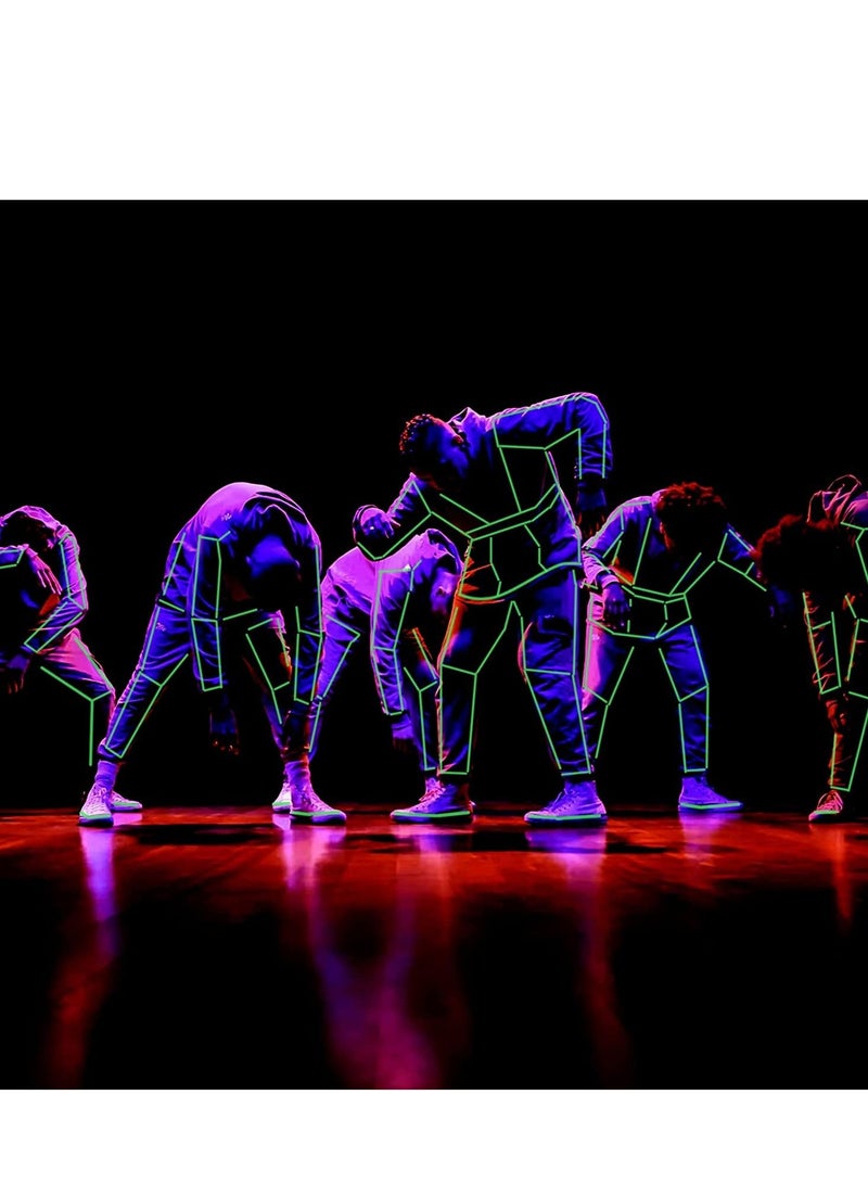 Luminous Tape Waterproof Self-adhesive Green Light with Dot Stickers for Stairs Stage Wall Lamp Decoration 3 Rolls Glow in the Dark 15 Meters - Image 5