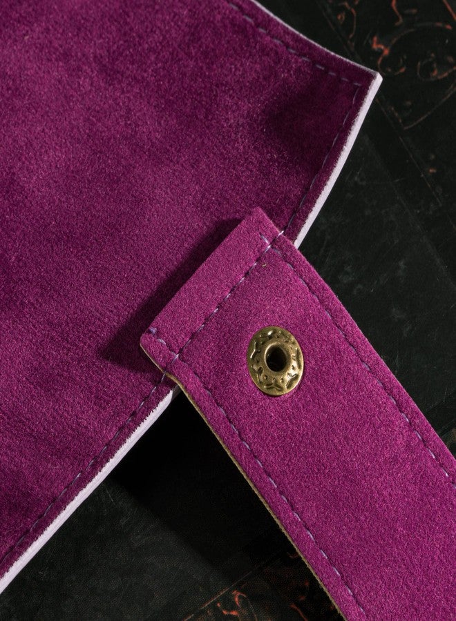 Cusdie 2 in 1 Dice Rolling Mat & Zippered Dice Holder DIce Tray- Compatible with DND Polyhedral Dice (Light Purple) - Image 5
