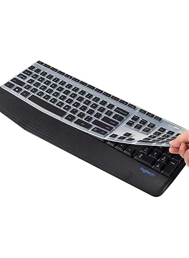 Logitech MK345 Wireless Keyboard Cover Skin, Black Protector for Logitech MK345 Accessories - Image 5