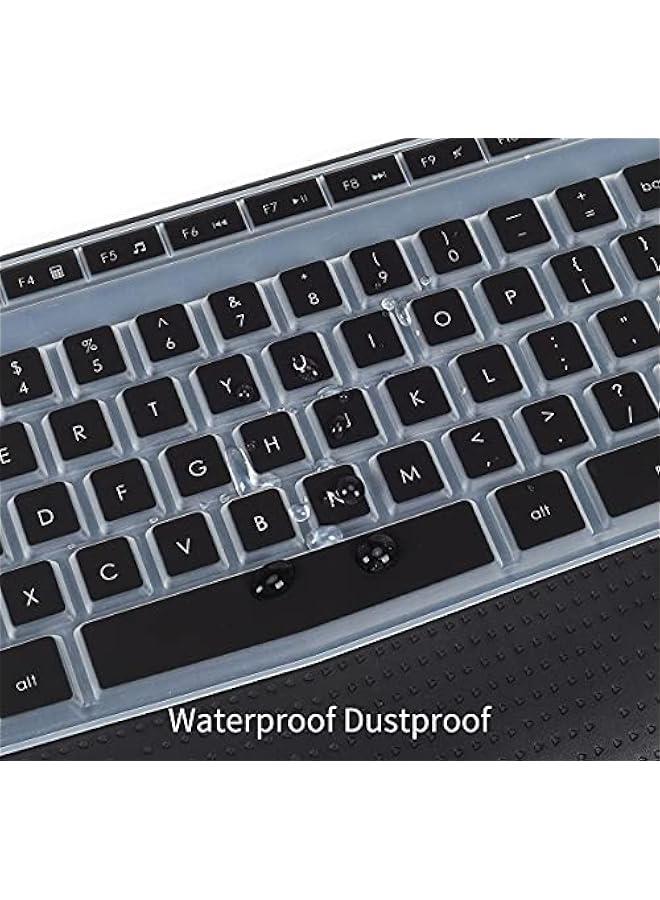 Logitech MK345 Wireless Keyboard Cover Skin, Black Protector for Logitech MK345 Accessories - Image 4