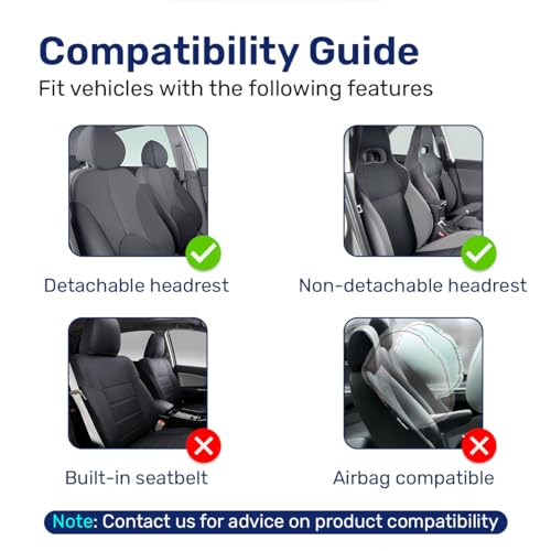 GENANY Horror Nightmare Skellington 2 Front Car Seat Covers for Car Truck Sedan SUV, Christmas Car Gifts, Durable Automotive Seat Covers, Breathable Bucket Seat Covers, Protective Interior Accessory - Image 2