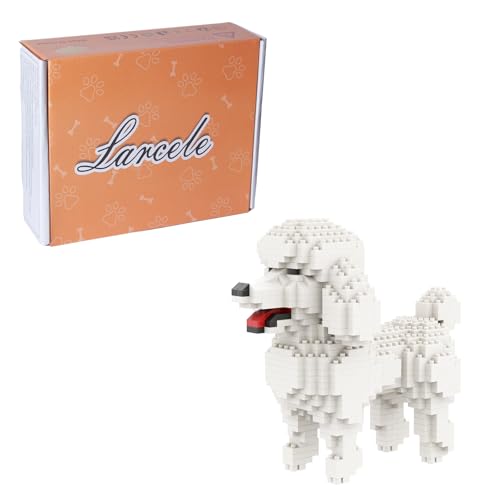 Larcele مجموعة حيوانات لارسيل لبناء الكتل الصغيرة DIY لعبة بناء ميكرو 3D 790 قطعة KLJM05 دب أبيض - Image 1