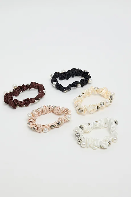 أر أند بي 5 Pack Skinny Scrunchies