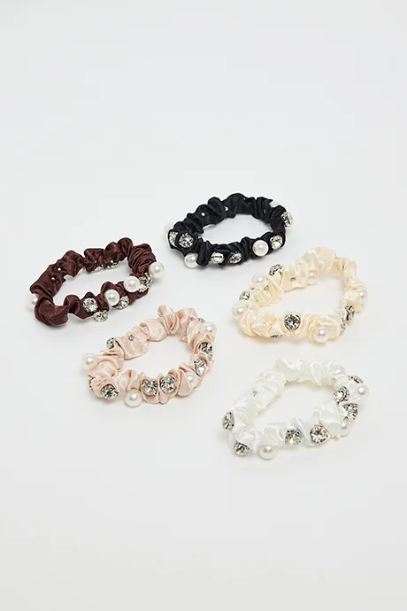 أر أند بي 5 Pack Skinny Scrunchies