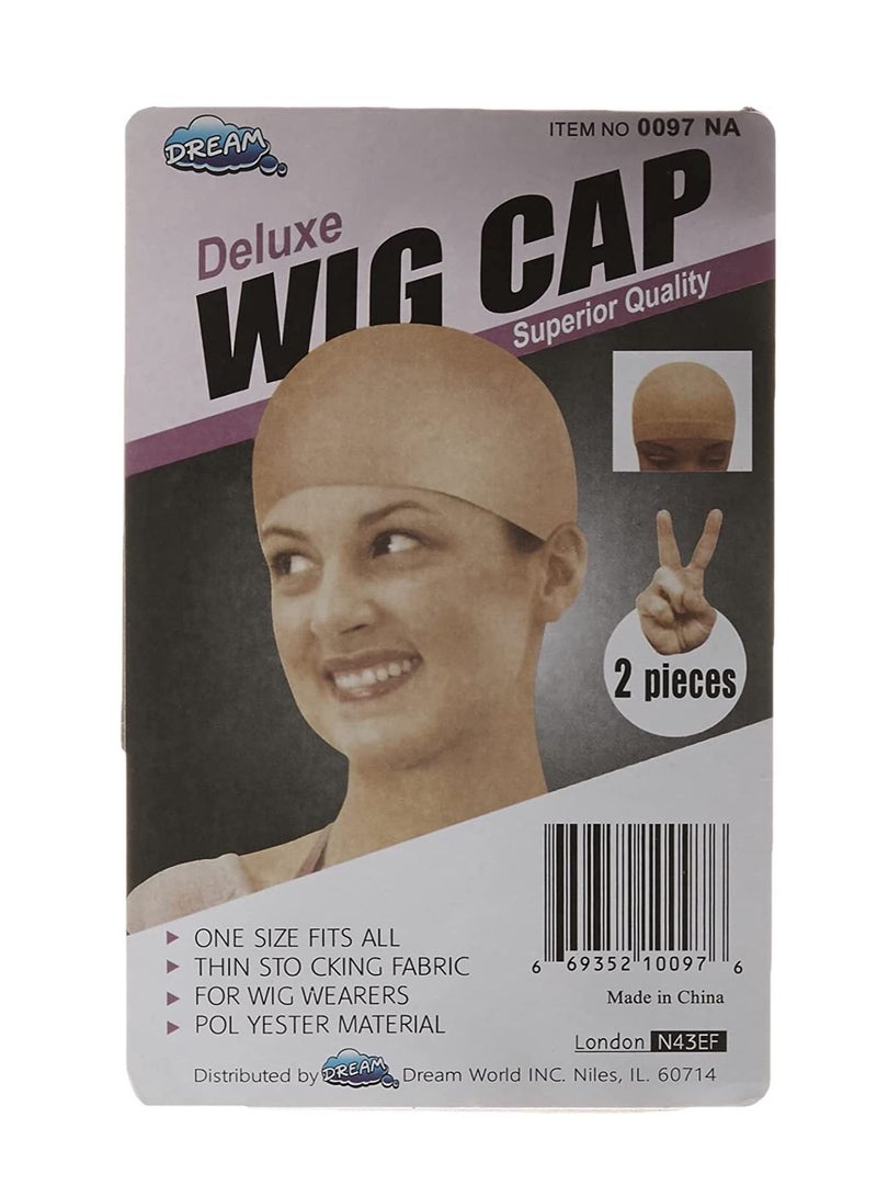 Deluxe Wig Cap Nylon one Size color beige and nude  - Image 1