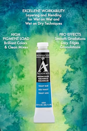 Grumbacher Academy Watercolor Paint, 7.5ml/0.25 Ounce, Golden Yellow (A081) - Image 3