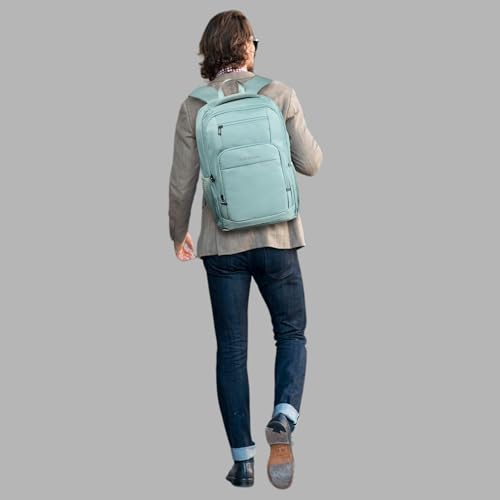 Red Lemon 26L Waterproof Laptop Backpack – Swiss Cut Design Pro Series 2025 Model, 15.6" Laptop Bag with Rain Cover for Men & Women, Ideal for Office, Travel, School & Daily Use (Crystal Sky) - Image 2