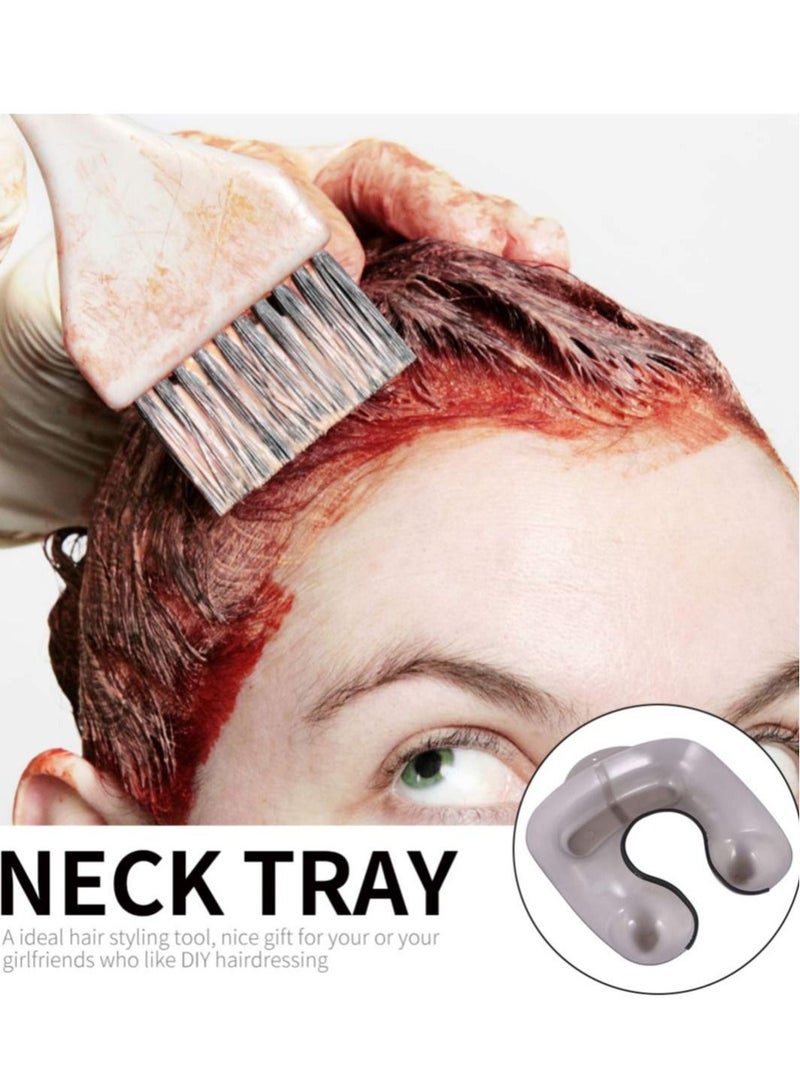 Y&D 2pcs Salon Hairdressing Neck Tray Plastic Hair Coloring Shoulder Support Cover Cutting Catcher Professional Perming Rest Container Clothing Protector Tool  - Image 2