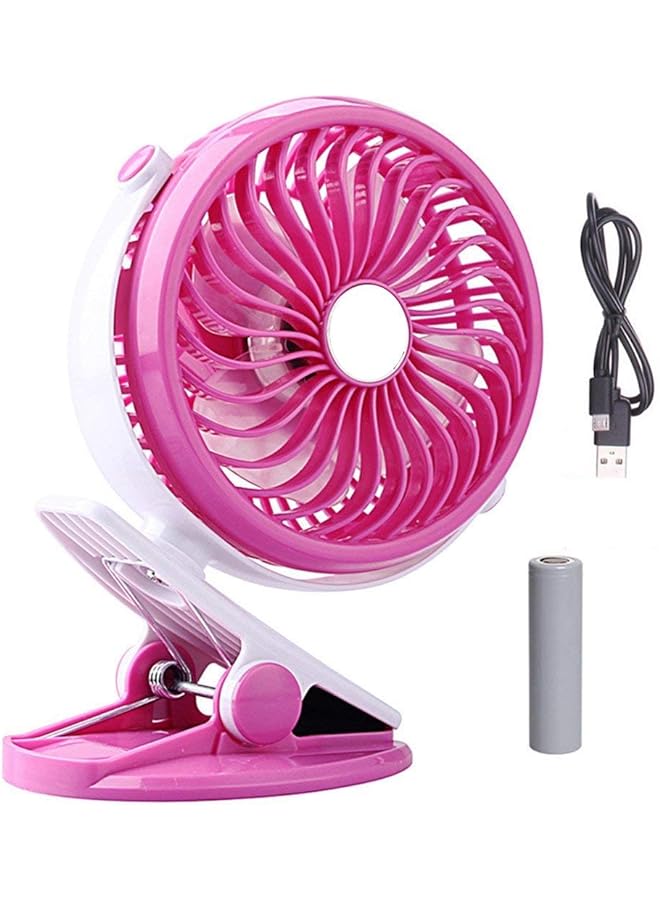 نانوتك مروحة USB صغيرة بمشبك على المكتب ومروحة قابلة لإعادة الشحن - Image 1