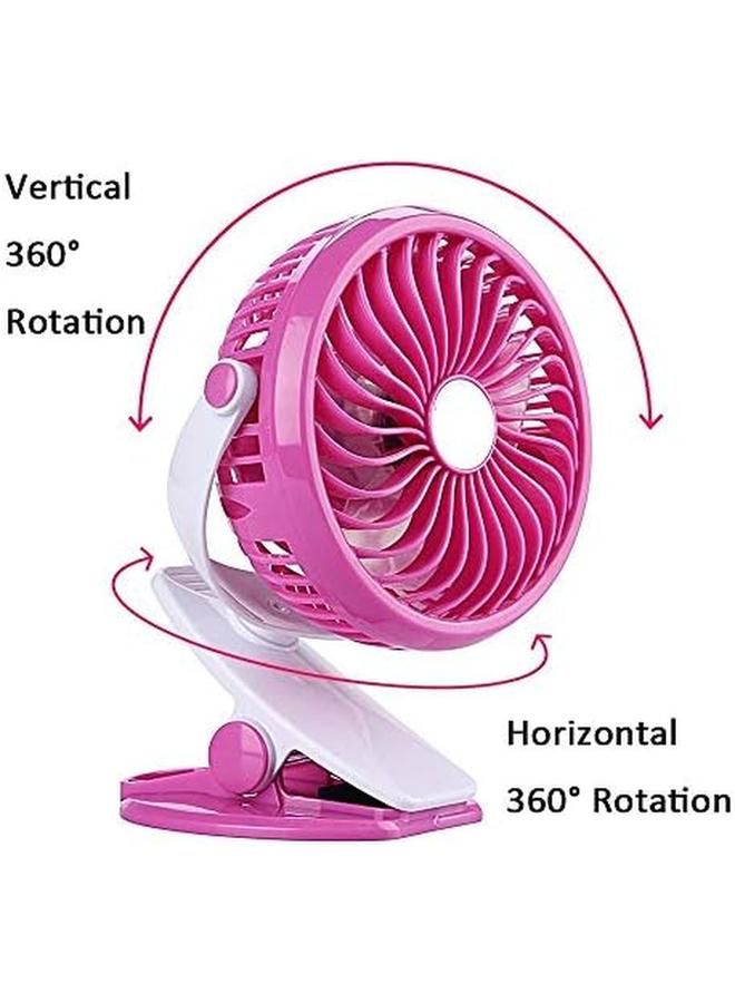 نانوتك مروحة USB صغيرة بمشبك على المكتب ومروحة قابلة لإعادة الشحن - Image 2