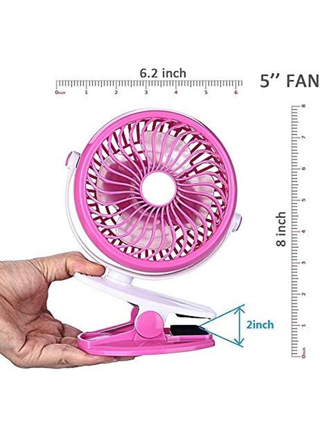 نانوتك مروحة USB صغيرة بمشبك على المكتب ومروحة قابلة لإعادة الشحن - Image 3