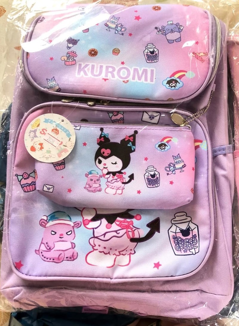 عام حقيبة مدرسية لكورومي للطلاب - حقيبة ظهر قابلة للتعديل للبنات - رائعة للروضة، والمدارس الابتدائية، والعودة إلى المدرسة! - Image 2