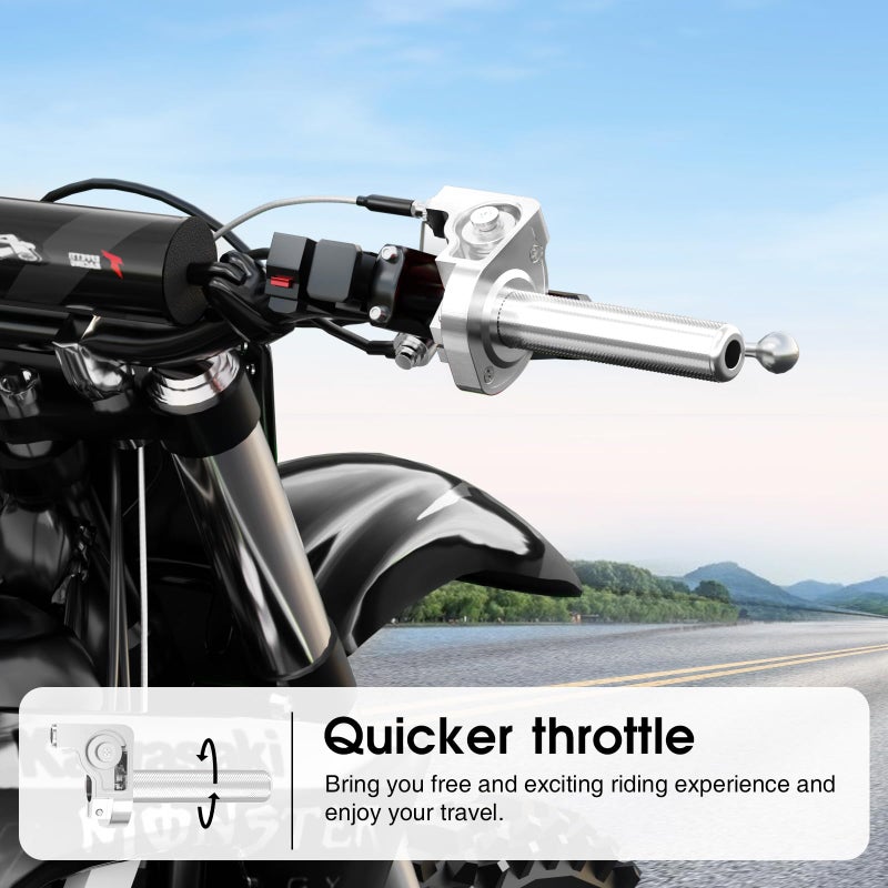 ZSDTRP Throttle Grip Motorcycle 22mm CNC Aluminum Quick Twister with Throttle Cable CRF50 70 110 IRBIS 125 250 Dirt Bike Motorcycle Accessorie - Image 5