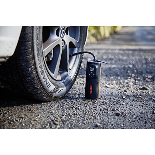 OSRAM OTIR2000 TYREinflate 2000 Compact Pump with LED Light, Portable Compressor, Power Connection, Tyre Inflation in 2 Minutes, Rechargeable via USB, Digital, mit Auto-Stopp - Image 2