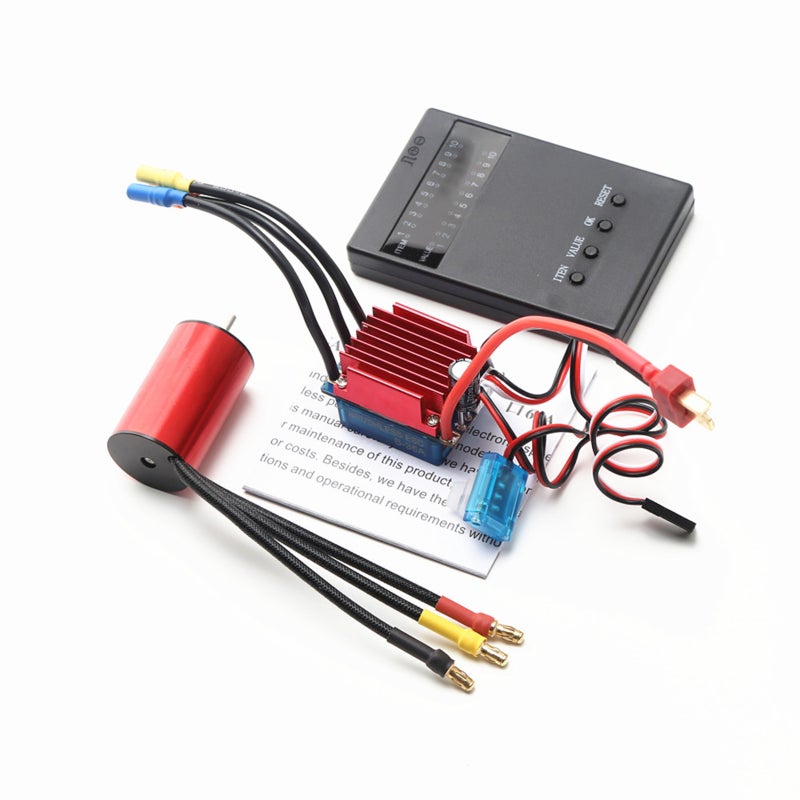 Brushless Motor 3800KV 4 Pole 12 Slot Hi-torque Design - Precision Balanced Rotor RC Car Motor for 1:14 1:16 2S 3S RC Racing Cars - Image 1