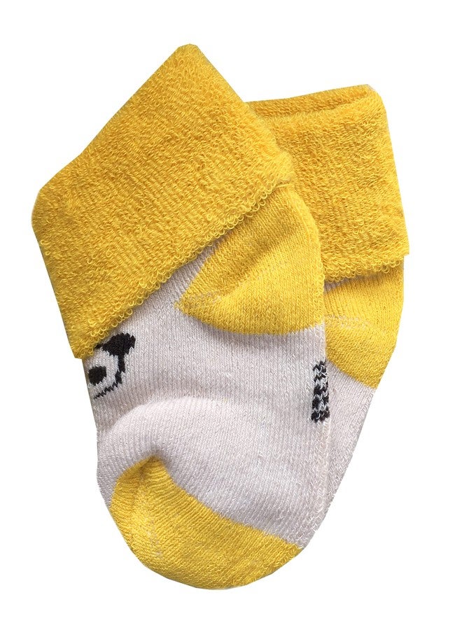 CLUZE New Born Baby Socks Set - Baby Winter Socks - Infants Socks Woolen/Designer Socks For Kids (0-6 Months) (Pack Of 4) - Image 4