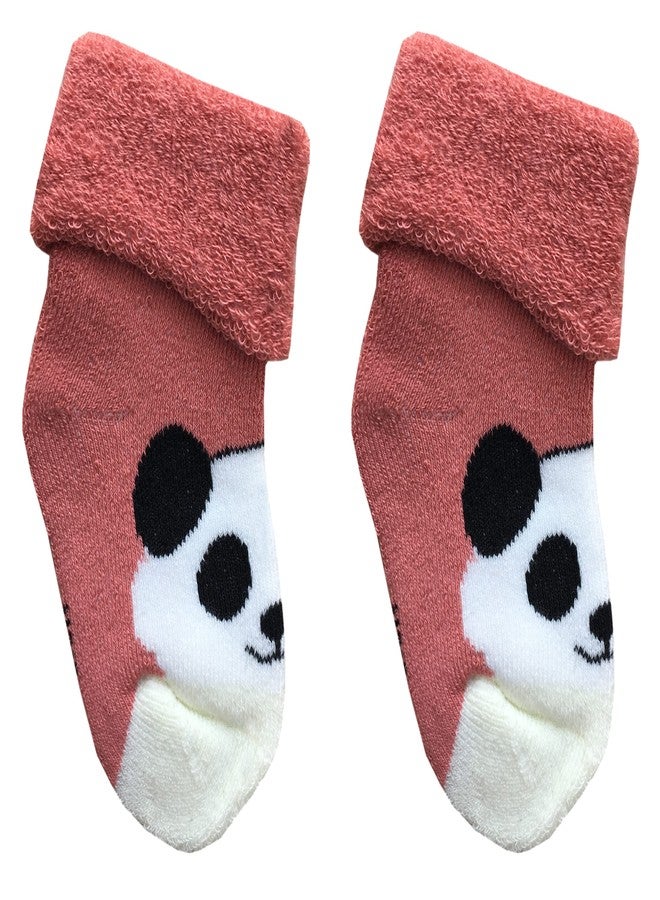 CLUZE New Born Baby Socks Set - Baby Winter Socks - Infants Socks Woolen/Designer Socks For Kids (0-6 Months) (Pack Of 4) - Image 2