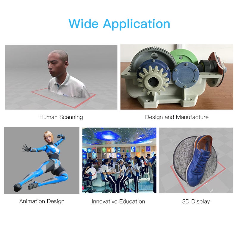 Handheld 3D Scanner: Blue, Professional Precision, Compact Portable - Simple Operation Full Color Scanner for 3D Printing, Animation Design, Industrial Modeling - Image 2