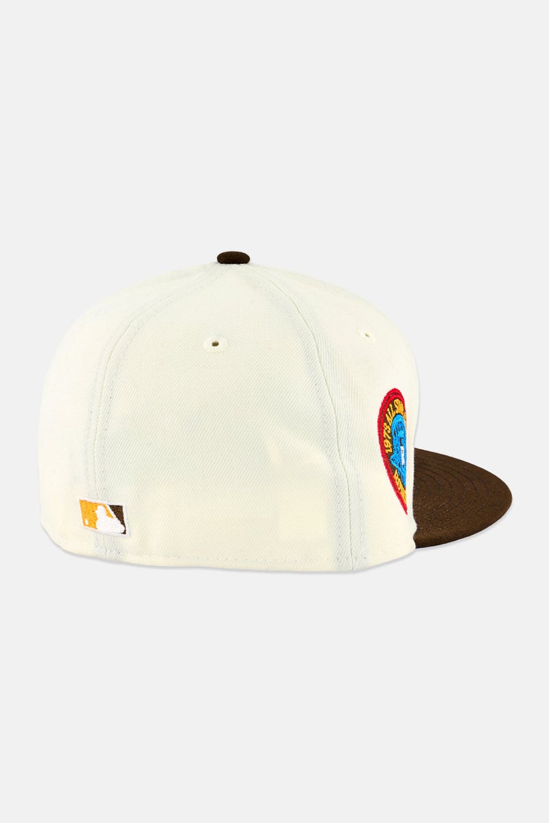 New Era x MLB Men Kansas City Royals Fitted Cap, Off White - Image 2