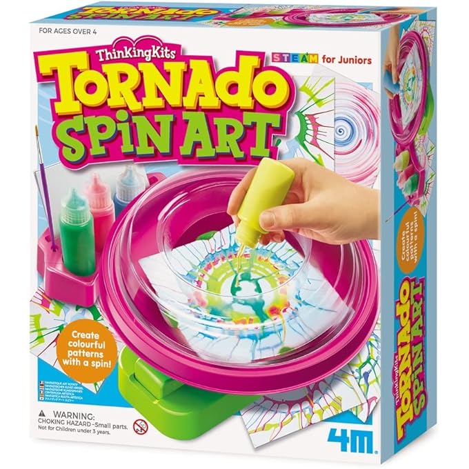 4m 404733 Tornado Spin Arts and Crafts Painting Set | for Kids Ages 4+