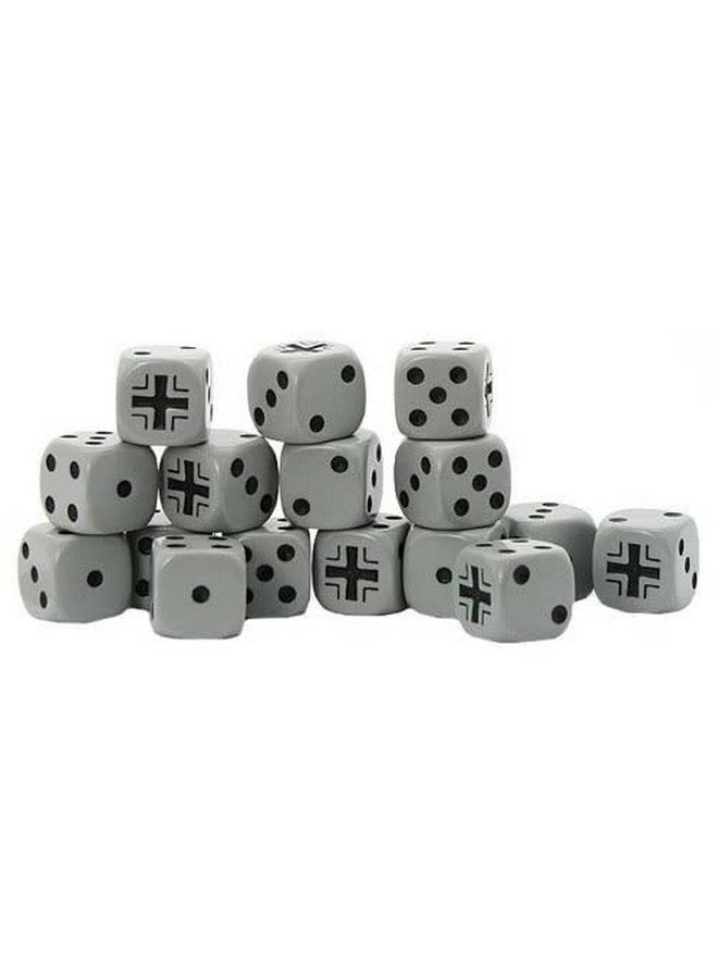 Warlord Games, German Balkenkreuz D6 Bolt Action (16) Dice