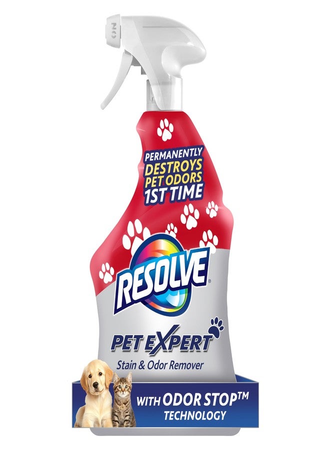 Resolve Pet Expert Stain and Odor Remover, Carpet Cleaner, Pet Stain and Odor Remover, Carpet & Upholstery Cleaner - Removes Stains and Odors, 22 oz (pack of 1) - Image 1