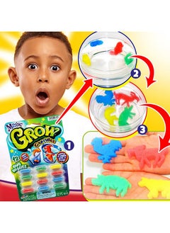 Ja-Ru Ja-Ru Magic Grow Capsules, (3 Packs Assorted). Water Growing Animals Capsules. Great Party Favor Kids Toy. Bath Toys for Kids. Fidget Stem Toys. Plus 1 Sticker 305-3s  - Image 2