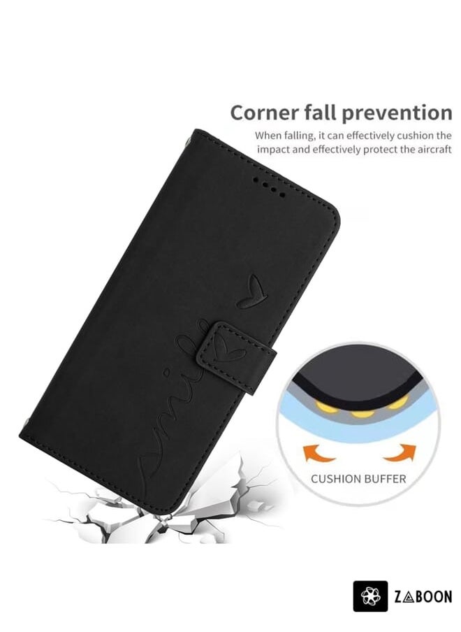 Zaboon - Protective Case For Tecno Pop 7 Pro Skin Feel Heart Pattern Leather - Image 1