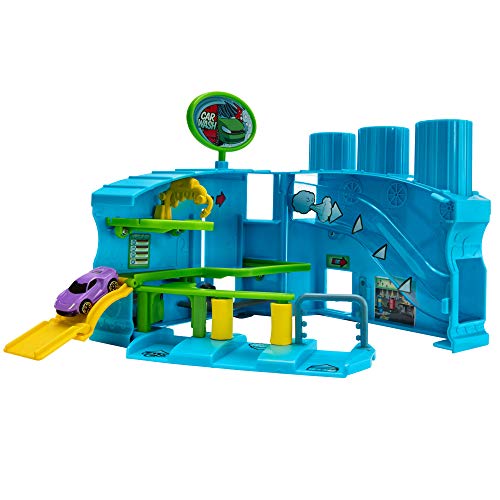 Micro Machines Core Playset Car Wash Station Expandable and Connectable to Other MM Sets Includes One Exclusive Vehicle Collect Them All - Image 1