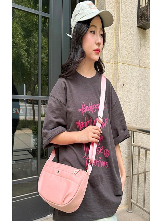 HOMAVA Crescent Bag for Women Men Nylon Crossbody messenger Bag with Half Moon Shape,Hobo Sling Bag Casual Shoulder Bag Trendy Dumpling Bag | 30 X 18 X 8 CM | Pack 1 - Image 4